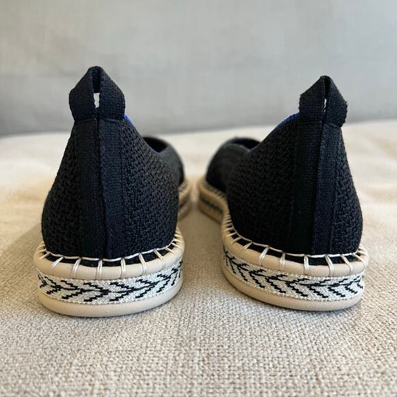 NWOB Rothy’s The Espadrille Flat with Strap Black - Picture 7 of 8